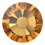 Swarovski Crystal Flatback 2058 Topaz (203) Foiled