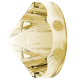 Swarovski Crystal Bead 5062 Crystal Golden Shadow (001 GSHA)