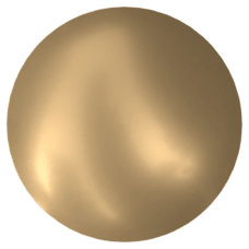 Swarovski Crystal Hotfix Pearl 2080/4 Crystal Vintage Gold Pearl (001 651) M-Foiled