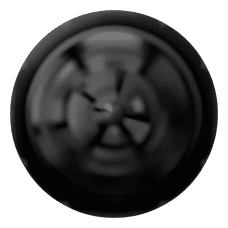 Swarovski Crystal Hotfix Pearl 2080/4 Jet (280) M-Foiled