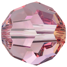 Swarovski Crystal Bead 5000 Light Rose Shimmer (223 SHIM)