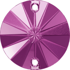 Swarovski Crystal Sew-On 3200/G  Fuchsia (502) Foiled