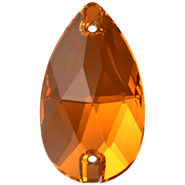 Swarovski Sew-On 3230 Light Amber (100) Foiled