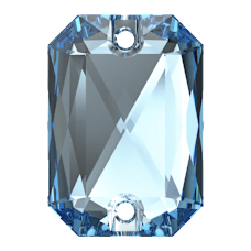 Swarovski Sew-On 3252 Aquamarine (202) Foiled