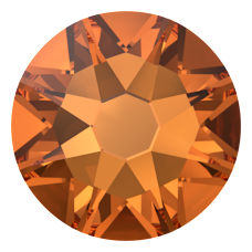 Swarovski Flatback 2088 Dark Orange (1202) Foiled