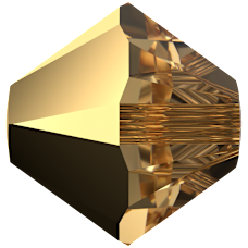Swarovski Bead 5328 Crystal Aurum 2er (001 AUR2)