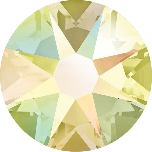 Swarovski Flatback 2088 Jonquil Aurore Boreale (213 AB) Foiled