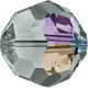 Swarovski Bead 5000 Black Diamond Aurore Boreale (215 AB)