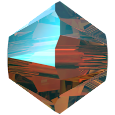 Swarovski Bead 5328 Erinite Aurore Boreale 2x (360 AB2)