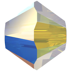 Swarovski Bead 5328 White Opal Aurore Boreale (234 AB)