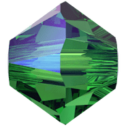 Swarovski Bead 5328 Majestic Green Shimmer 2x (336 SHIM2)