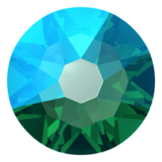 Swarovski Flatback 2088 Blue Zicron Shimmer (229 SHIM) Foiled