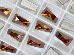 Swar Flat Back 2770 - 12x7mm, Crystal Copper (001 COP) Foiled, No Hotfix, 4pcs