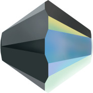 Swarovski Bead 5301 - 8mm Jet Aurore Boreale (280 AB), 12pcs