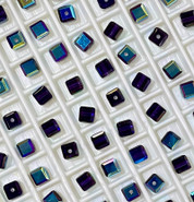 Swarovski Bead 5601 - 4mm, Purple Velvet Aurore Boreale B (277 ABB), 12pcs