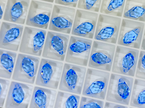 Swarovski Crystal Pendant 6007 9x5mm Light Sapphire (211)