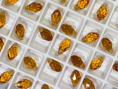 Swarovski Crystal Pendant 6007 9x5mm Topaz (203)