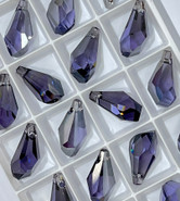 Swarovski Pendant 6015 - 21mm, Tanzanite Satin (539 SATIN), 2pcs