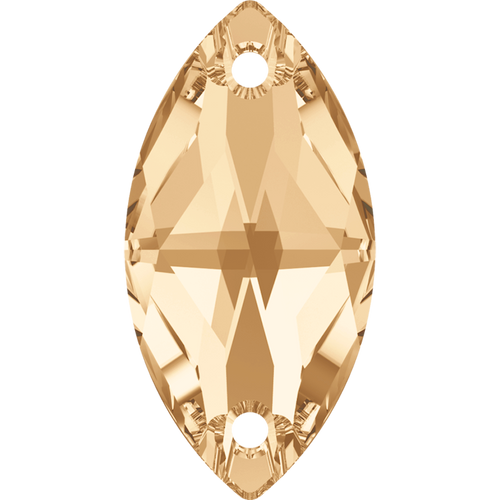 Swarovski Sew On 3223 12x6mm Crystal Golden Shadow (001 GSHA)
