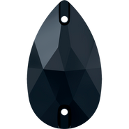 Swarovski Sew-on 3230 - 12x7mm, Jet (280) Unfoiled, 96pcs (Factory Pack)