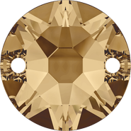 Swarovski Sew-On 3288 10mm Crystal Golden Shadow (001 GSHA)