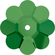 Crystal Sew-on 3700 - 12mm, Fern Green (291) Unfoiled, 6pcs