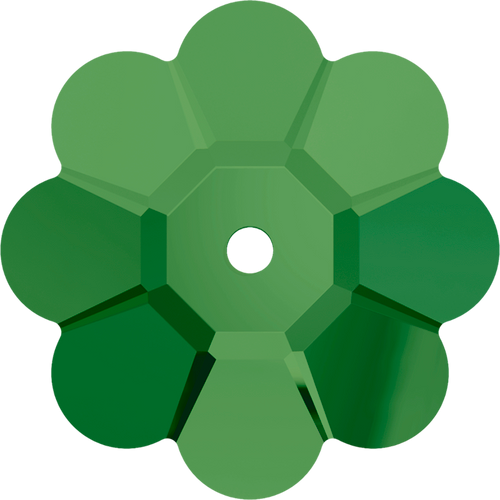 Swarovski Sew On 3700 Fern Green (291) Unfoiled