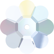 Swarovski Sew-on 3700 - 8mm, Crystal Aurore Boreale (001 AB) Unfoiled, 288pcs