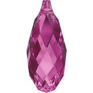 Crystal Pendant 6010 - 13x6.5mm, Fuchsia (502), 2pcs