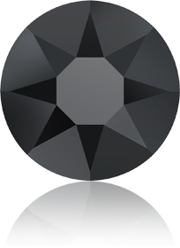 Swarovski Crystal Hotfix 2078 Jet (280) Foiled