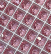 Crystal Sew-on 3700 - 10mm, Light Rose (223) Unfoiled, 6pcs
