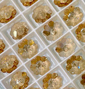 Swarovski Sew-on 3700 - 14mm, Crystal Golden Shadow (001 GSHA) Unfoiled, 6pcs