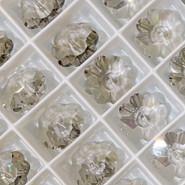 Swarovski Sew-on 3700 - 14mm, Crystal Silver Shade (001 SSHA) Unfoiled, 6pcs