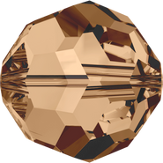 Swarovski Bead 5000 - 5mm, Light Smoked Topaz (221), 20pcs