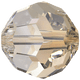 Swarovski Round Bead 5000 Golden Shadow (001 GSHA)