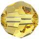 Swarovski Round Bead 5000 Light Topaz (226)