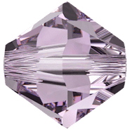Swarovski Bead 5328 - 5mm, Light Amethyst (212), 48pcs