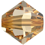 Swarovski Bead 5328 6mm Crystal Golden Shadow (001 GSHA)