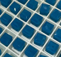 Swarovski Bead 5601 - 8mm, Caribbean Blue Opal (394), 4pcs