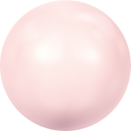 Swarovski Pearl 5817 - 14mm, Rosaline (294), Half Drilled, 4pcs