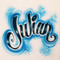 Cursive Name Outlined Cracks Airbrush Shirt