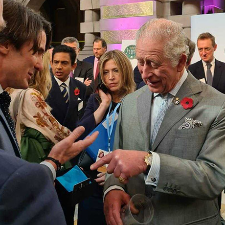 Prince Charles At COP26 HRH Terra Carta With Anchor And Crew Lyfecycle Degrading Plastic Bracelet