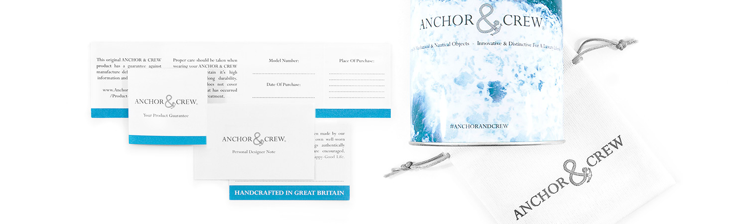 Learn More About Anchor And Crew's 1 Year Ampersand Guarantee And Care Advice Learn More About Anchor And Crew's 1 Year Ampersand Guarantee And Care Advice