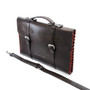 Anchor & Crew Large Deep Brown Rufford Leather and Rope Briefcase