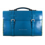 Anchor & Crew Large Traffic Blue Rufford Leather and Rope Briefcase