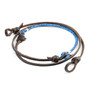 Anchor & Crew Blue Noir Conway Silver and Rope Eyewear Strap w/ Dark Brown Leather