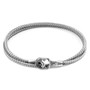 Anchor & Crew Classic Grey Tenby Silver and Rope Bracelet