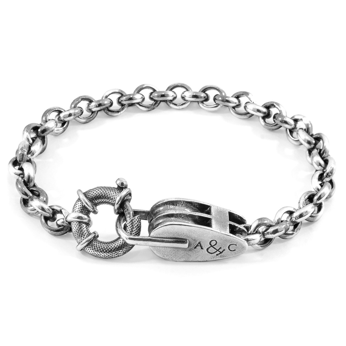 Tyne Mooring Silver Chain Bracelet