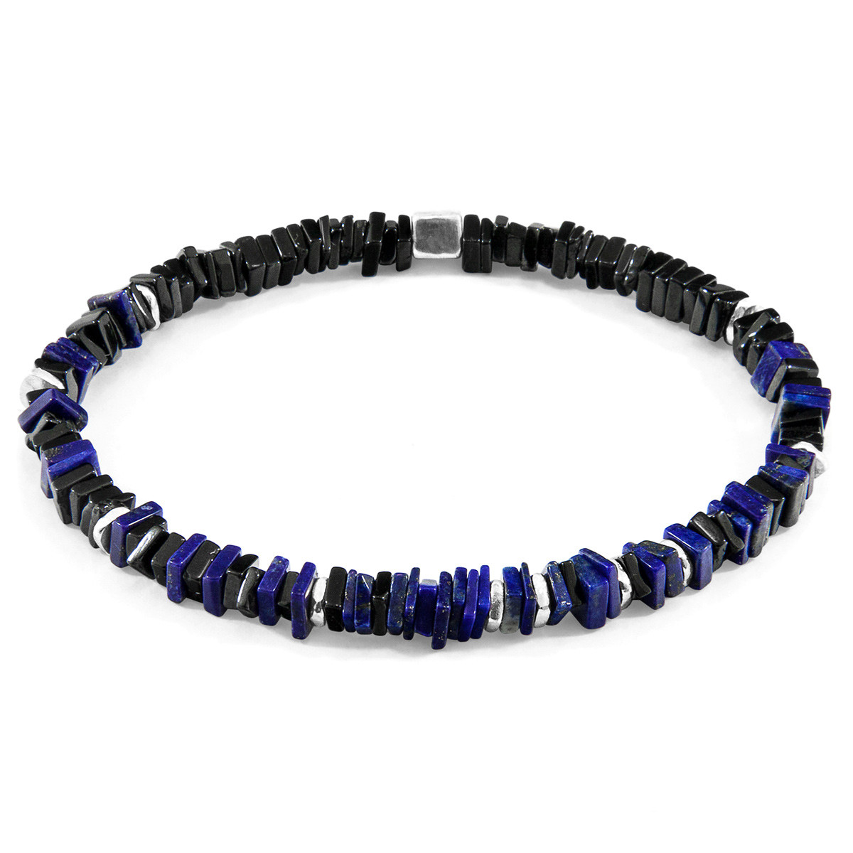 Blue Lapis Lazuli Innot Silver and Stone Bracelet