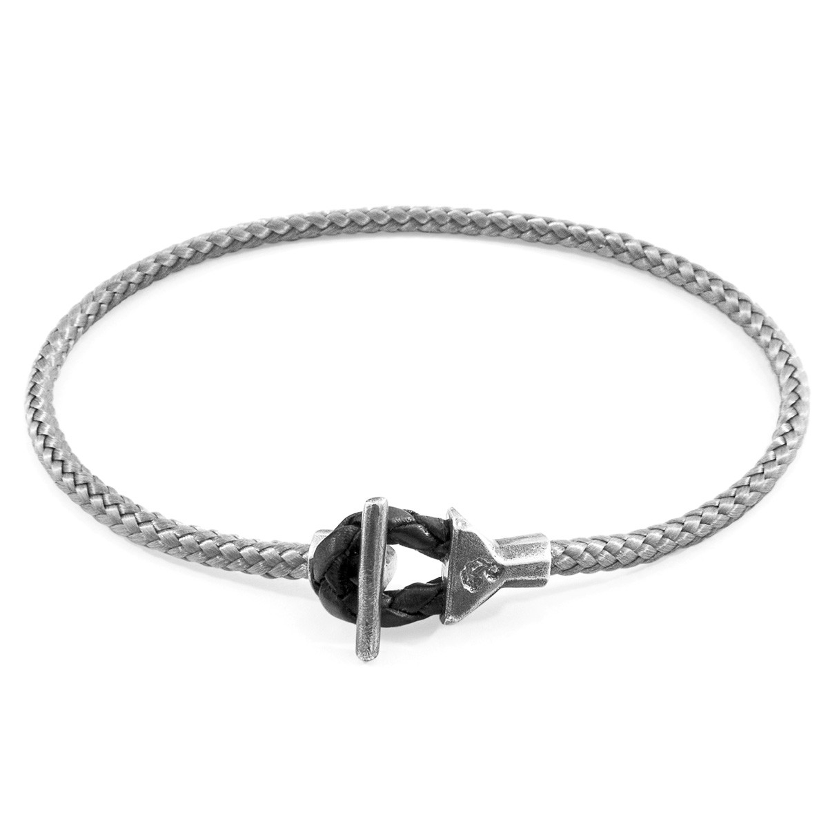 Classic Grey Cullen Silver and Rope Bracelet